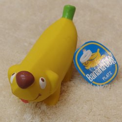 画像3: PLATZ プラッツ　Banana Dog　バナナドッグ　イエロー　【犬用品】【おもちゃ】【ラテックス】