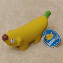 画像1: PLATZ プラッツ　Banana Dog　バナナドッグ　イエロー　【犬用品】【おもちゃ】【ラテックス】