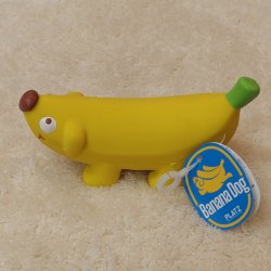 画像2: PLATZ プラッツ　Banana Dog　バナナドッグ　イエロー　【犬用品】【おもちゃ】【ラテックス】
