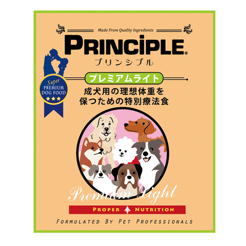 Principle プリンシプル プレミアムライト 9kg ナチュラルドッグフード 犬用ドライフード 取り寄せ商品 犬の里 ケイズドッグ